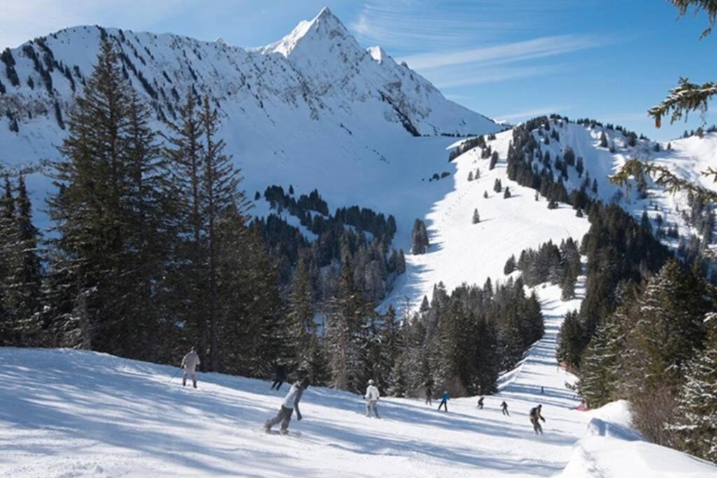 Le Relai S34 - Grand et lumineux studio avec coin montagne 4-6 pers, 50m des pistes, grand balcon exposé SUD, DRAPS NON COMPRIS Saint-Jean-dʼAulps Extérieur photo