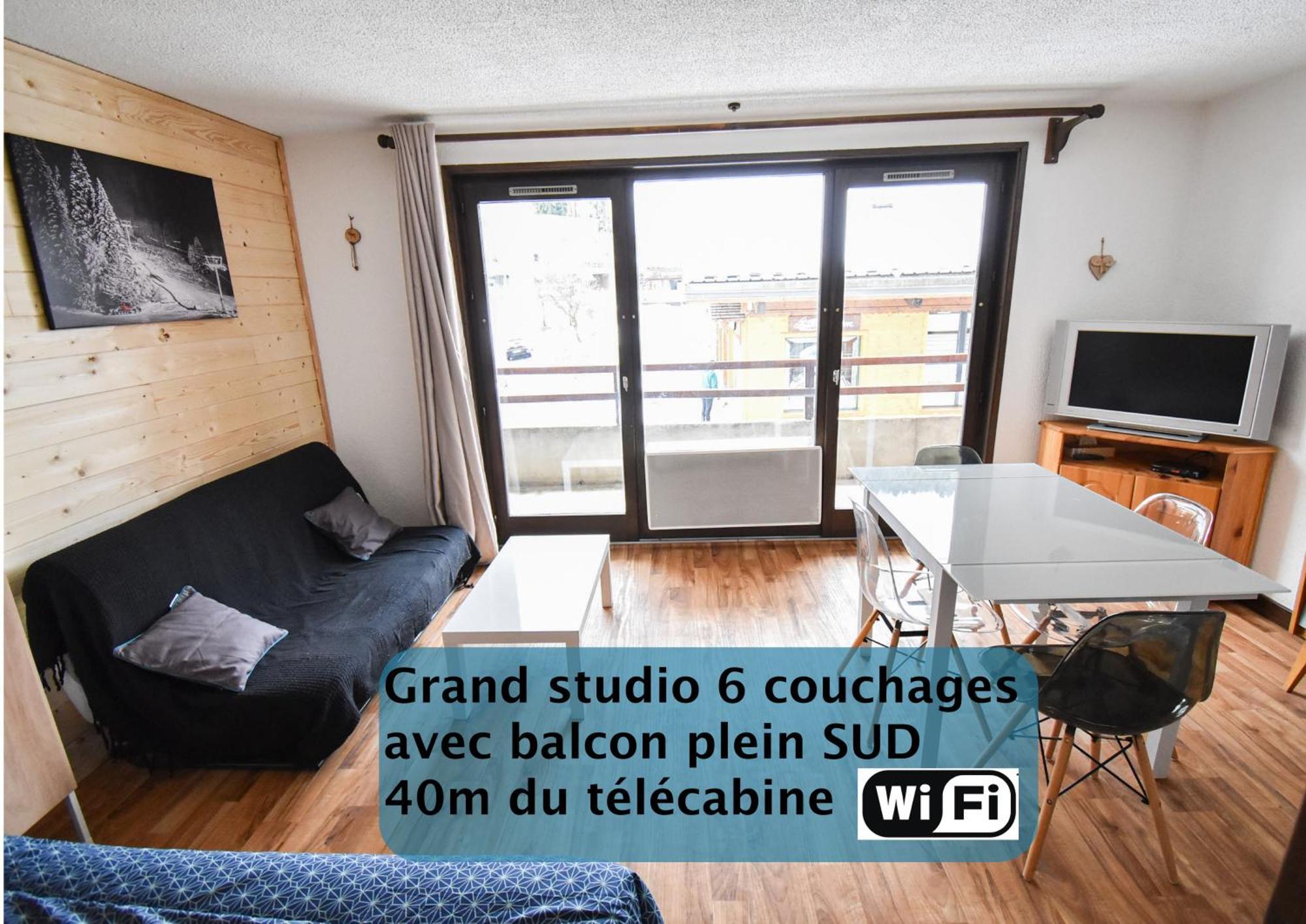 Le Relai S34 - Grand et lumineux studio avec coin montagne 4-6 pers, 50m des pistes, grand balcon exposé SUD, DRAPS NON COMPRIS Saint-Jean-dʼAulps Extérieur photo